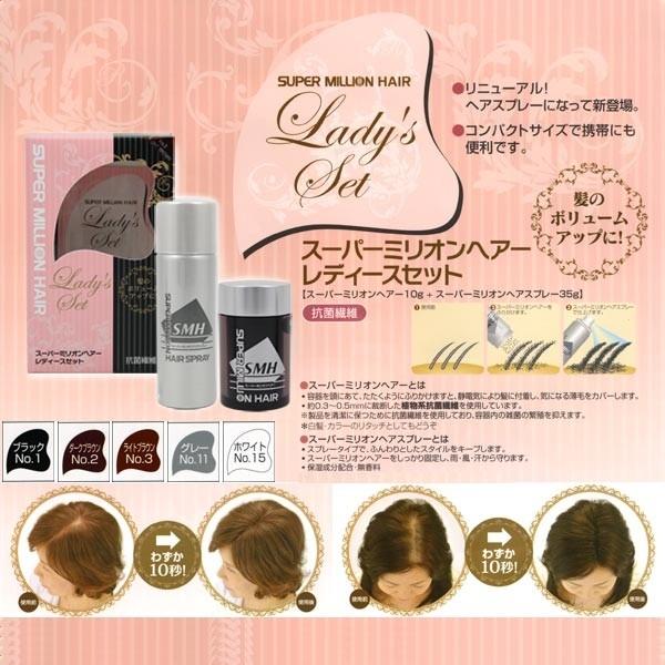 スーパーミリオンヘアー レディースセット(ダークブラウン) : 愛らんど