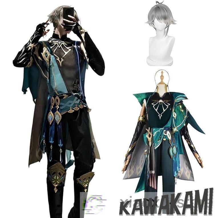 原神 コスプレ アルハイゼン 衣装 ※ウィッグ 靴 追加可 : ISRA - 通販