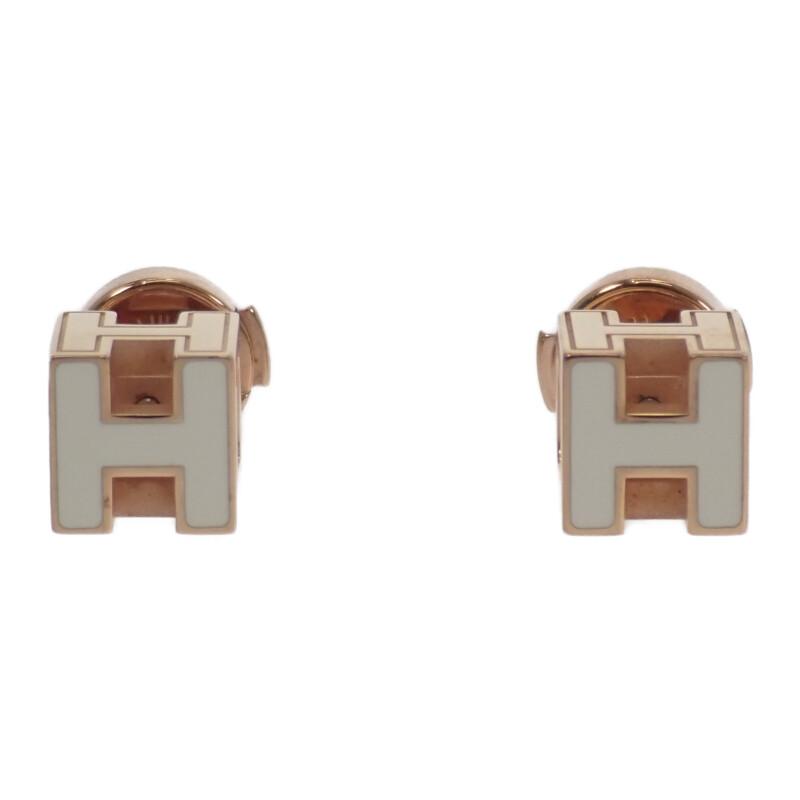 HERMES（エルメス） カージュドアッシュ Hキューブ ピアス メタル
