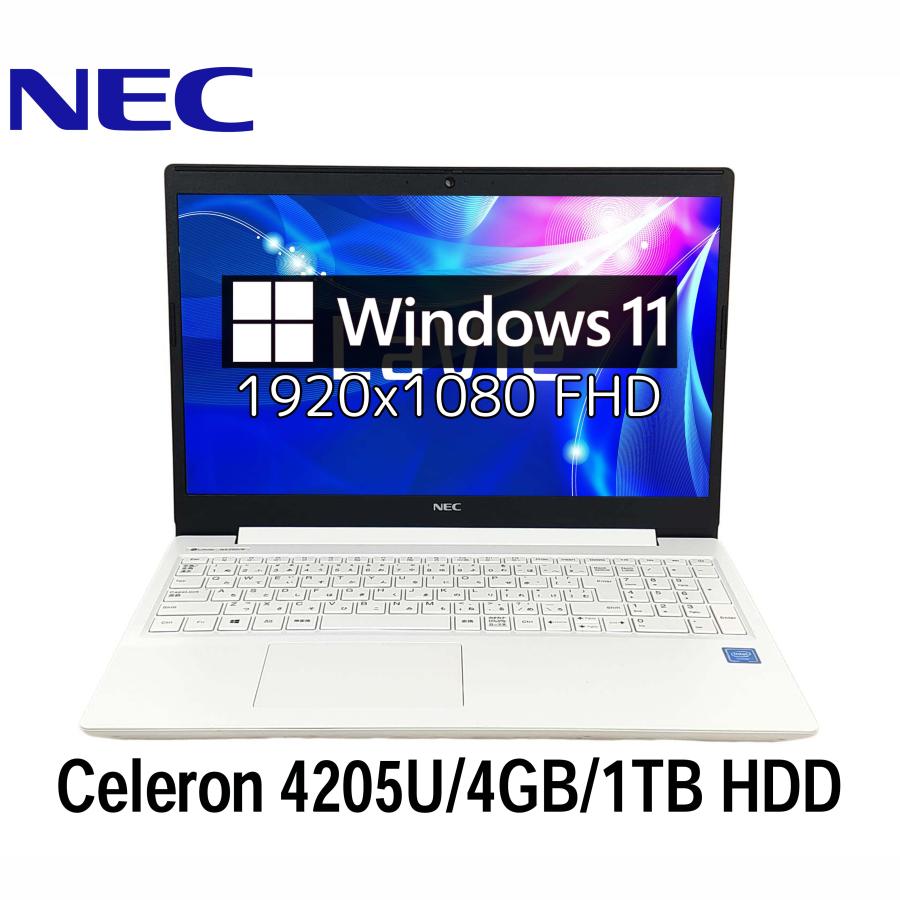 LaVie Note Standard NEC LAVIE NS200/R 15.6型 Cel 4205U/4GB/1TB HDD