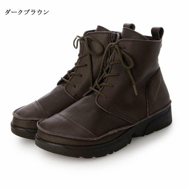 本革 日本製 レディース ソフトレザー 軽量 レースアップ カジュアル