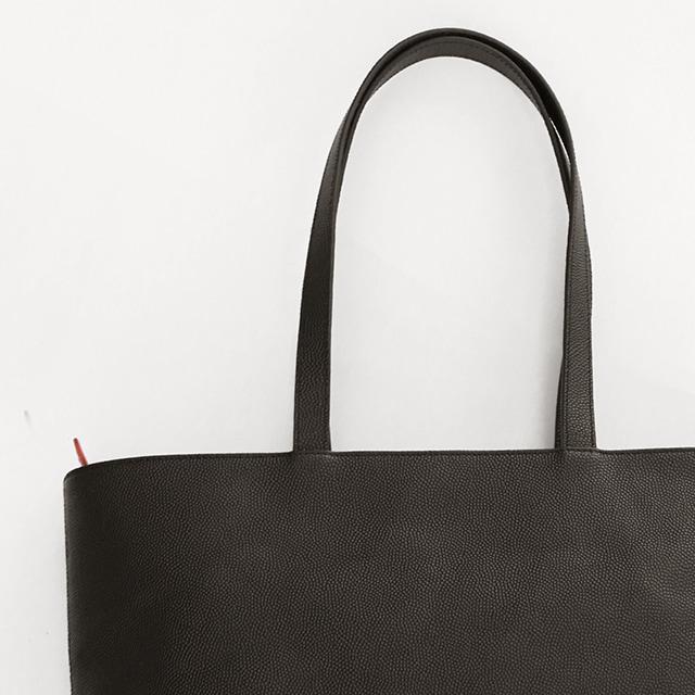 バスケ革のトートバッグ メンズ Black Edition 本革 大きめ 大容量 A4