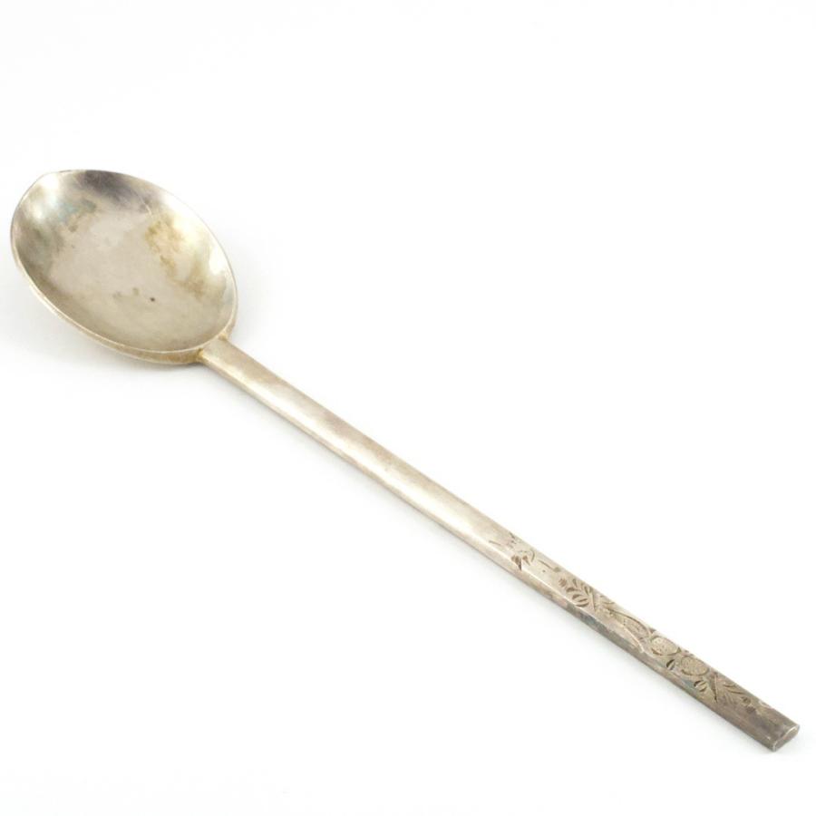 韓国 銀製 スプーン 韓国語で「銀99%」刻印あり 60g（約） : いずみ