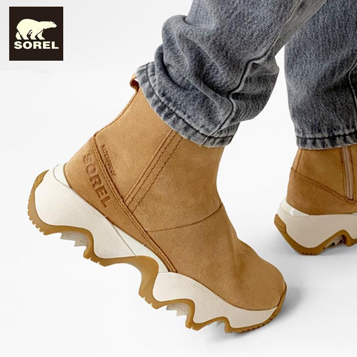 SOREL（ソレル） スノーブーツ レディース サイドジップ スエード 防寒