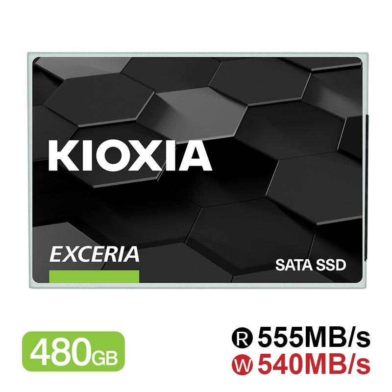KIOXIA SSD 480GB KIOXIA R:555MB/s W:540MB/s EXCERIA BiCS TLC 内蔵