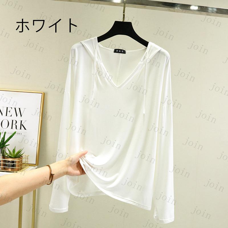 ft58#Tシャツ 長袖 レディース 日本国内当日発送 5color パーカー 薄手