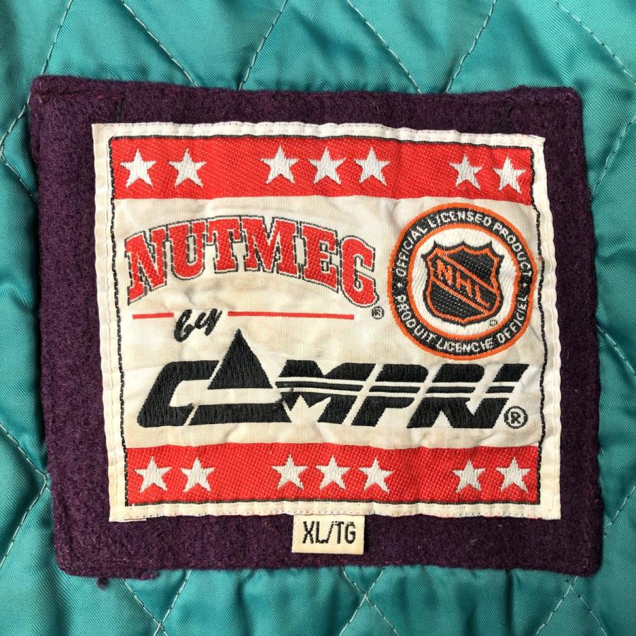 古着 90年代 CAMPRI NUTMEG NHL アナハイムマイティ ダックス 中綿入り