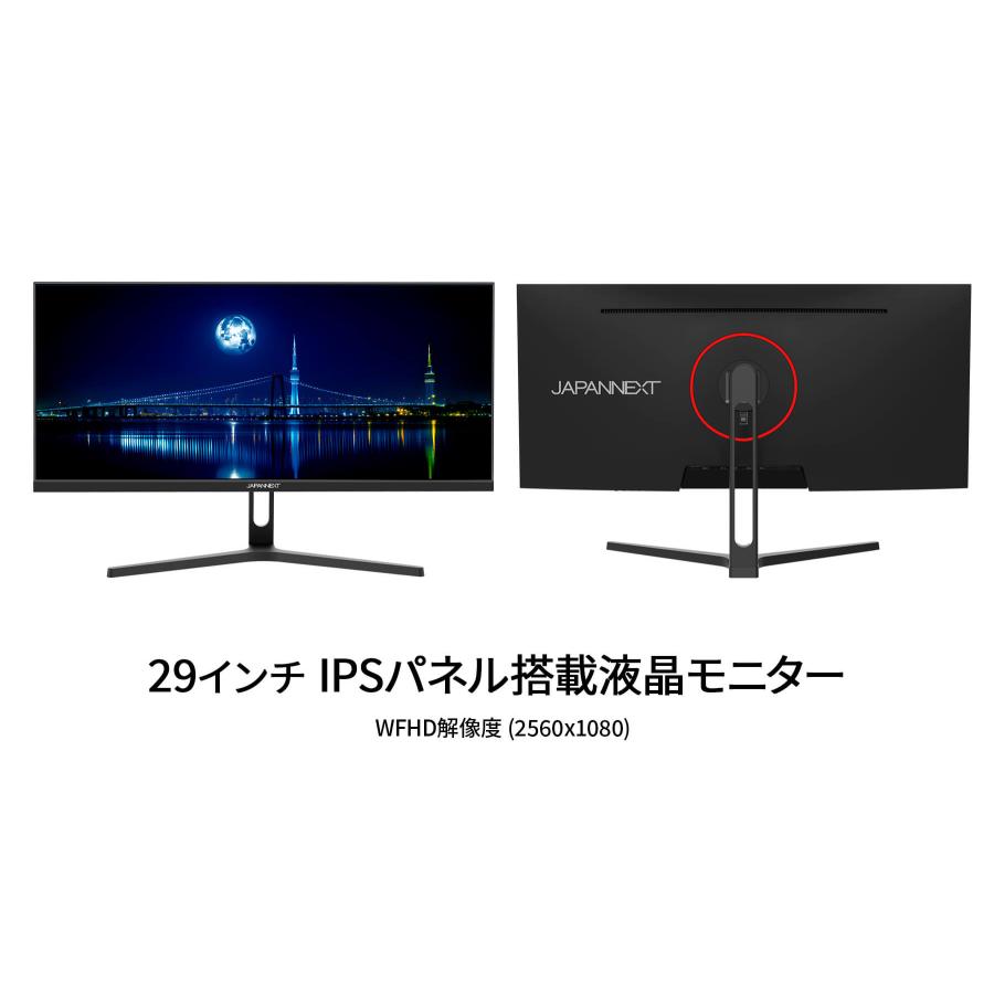 JAPANNEXT（ジャパンネクスト） JAPANNEXT 29インチ IPSパネル搭載