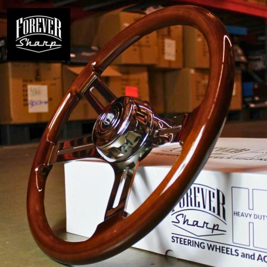 FOREVER SHARP フォーエバーシャープ ウッドハンドル ステアリング