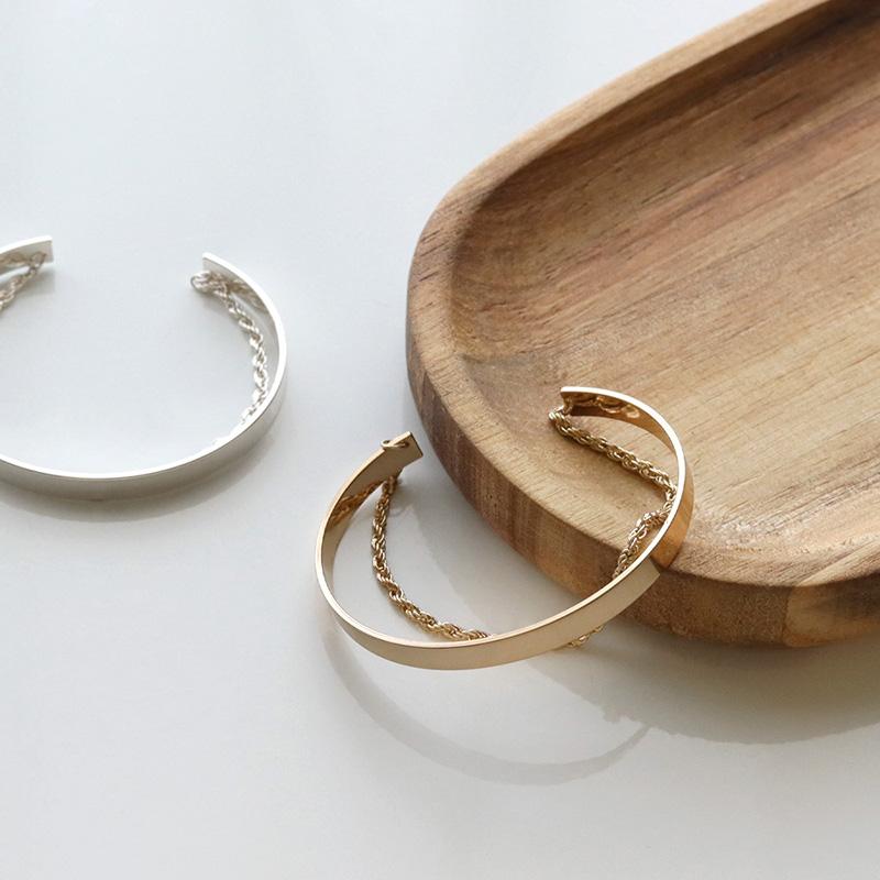 Jewel VOX ブレスレット バングル レディース ニッケルフリー 二連