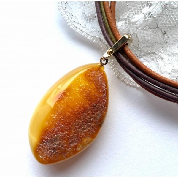 天然石 天然琥珀 琥珀 ネックレス ペンダント バルト海天然琥珀