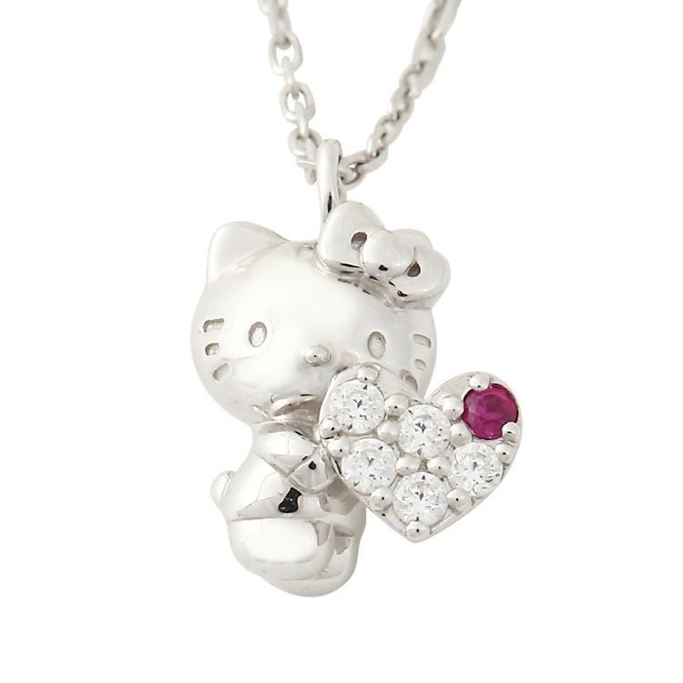 sanrio（サンリオ） ハローキティ ハート パヴェ 誕生石 ネックレス