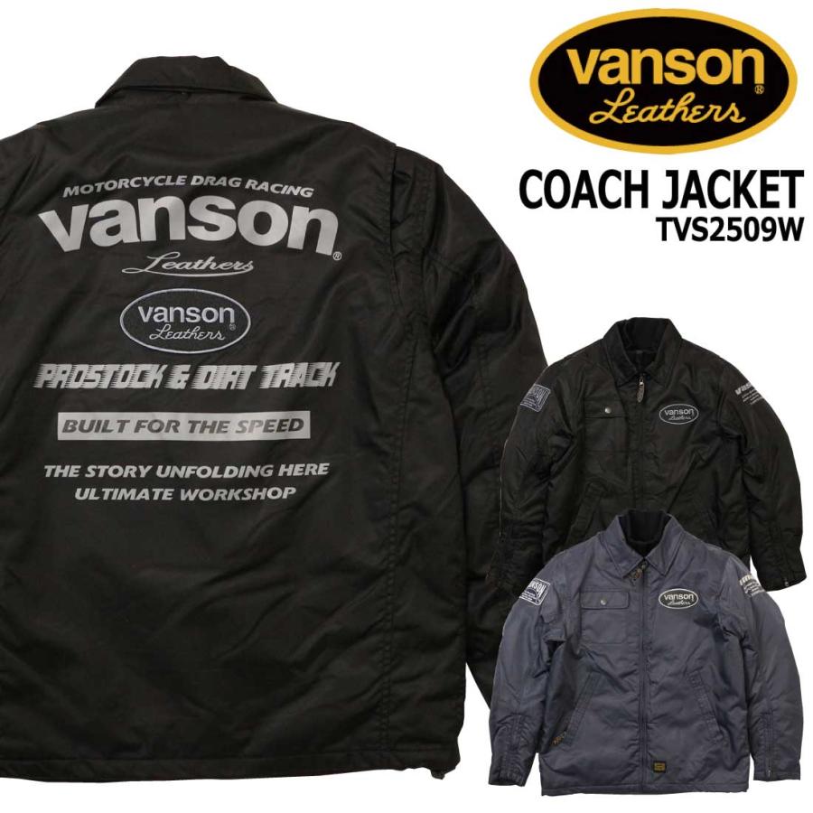 VANSON（バンソン） コーチジャケット アウター TVS2509W 着脱式ネック