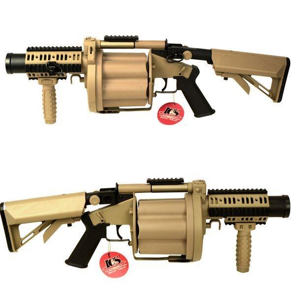 ICS MGL140 タイプ リボルバー グレネードランチャー タンカラー