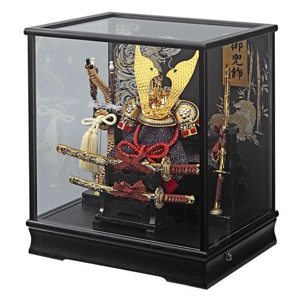 五月人形 兜飾り コンパクト 兜 ガラスケース飾り kabuto 富岳 165-712