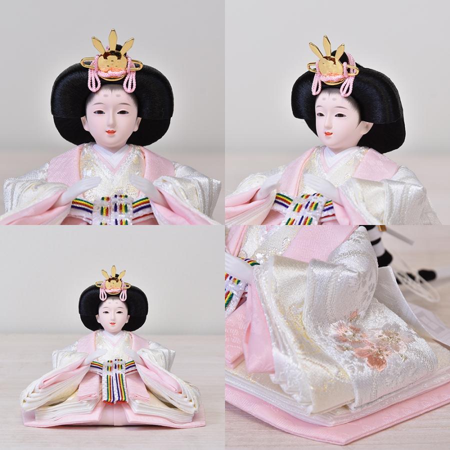 雛人形 コンパクト ミニ 桃の節句 ひな人形 選べる セット品 名前旗付
