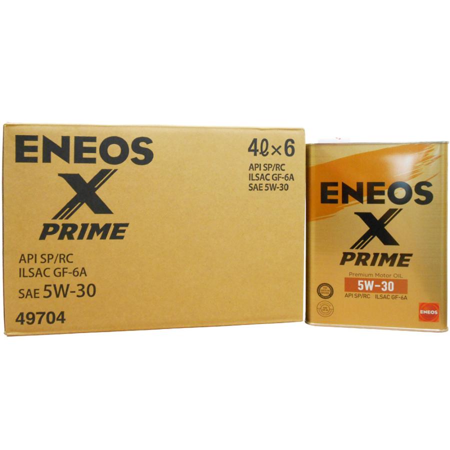 6缶セット】 ENEOS X PRIME (エックスプライム) エンジンオイル 5W-30