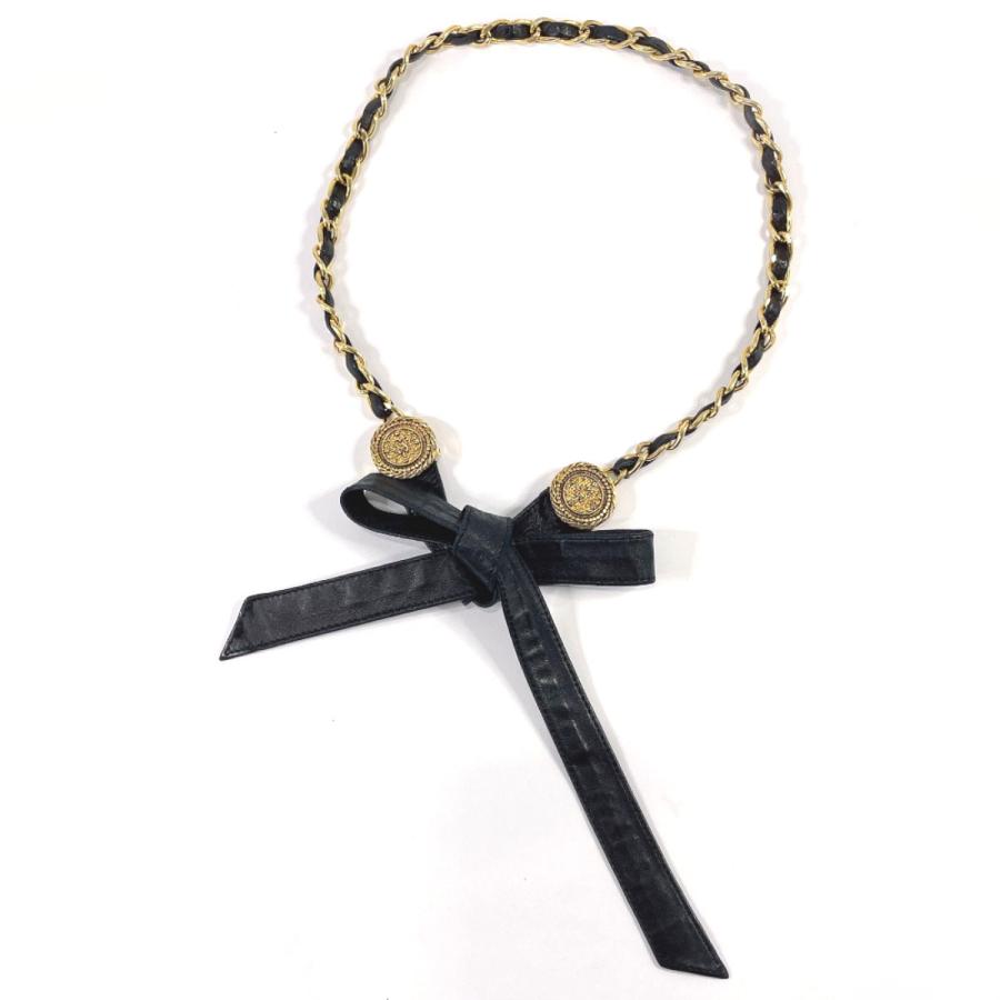 CHANEL（シャネル） ベルト チェーンベルト ココマーク リボン レザー