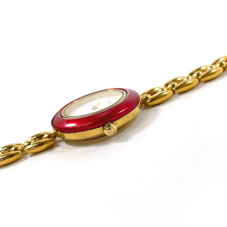 GUCCI（グッチ） 腕時計 11/12.2 チェンジベゼル GP ゴールド/レッド