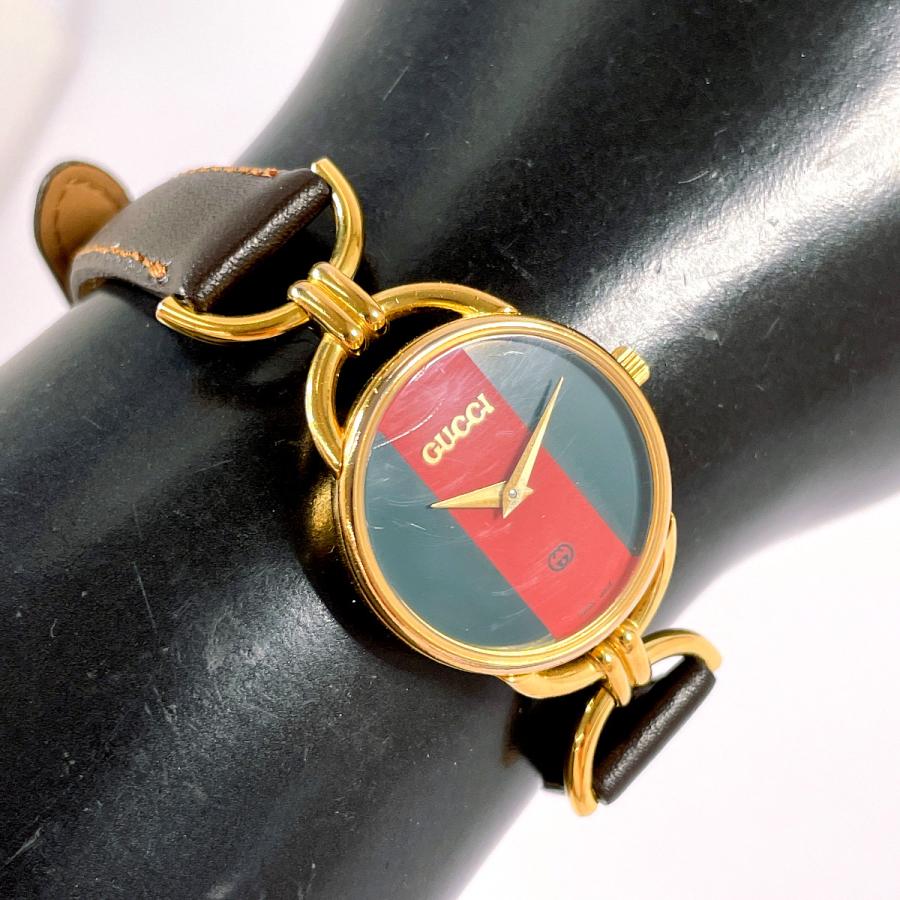 GUCCI（グッチ） 腕時計 6700L シェリーライン GP/レザー ゴールド
