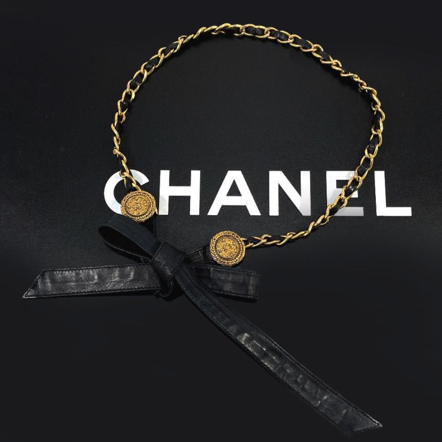 CHANEL（シャネル） ベルト チェーンベルト ココマーク リボン レザー