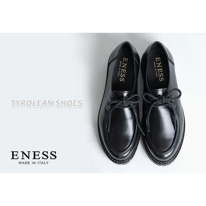クーポンで10%OFF]エネス/ENESS チロリアンシューズ モカシン レース