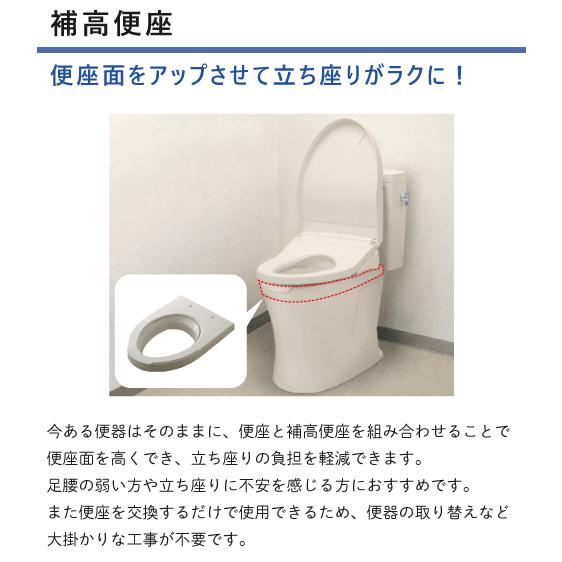 TOTO 補高便座 大型サイズ(エロンゲート) 高さ：50mm EWC441N TOTO