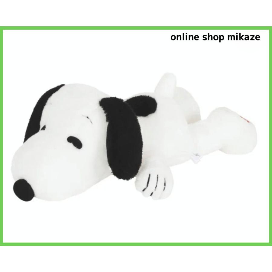 USJ スヌーピー ぬいぐるみ 寝そべり Mサイズ 足ロゴ お土産 グッズ