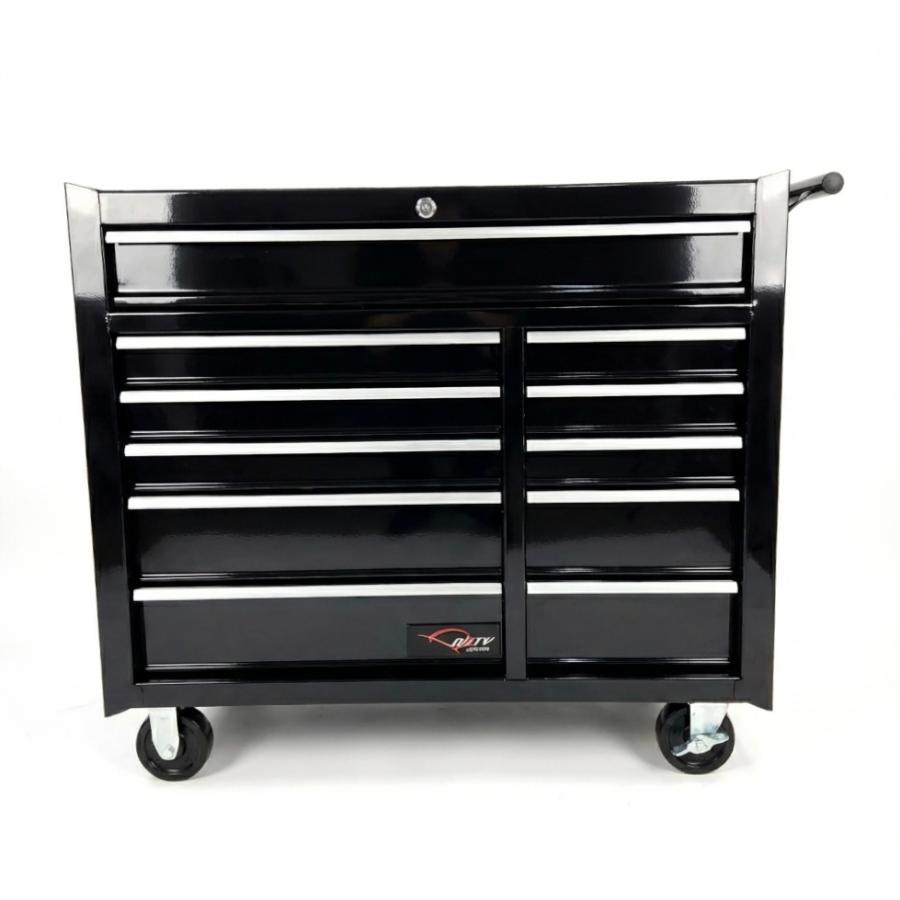 Duty Japan】 ワイドローラーキャビネット ベアリング式引き出し 黒