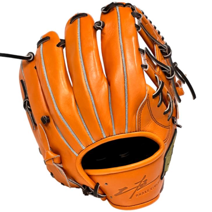 心極 ハイゴールド 己極 軟式グローブ 内野手用 右投げ用 OKG-3104 HI