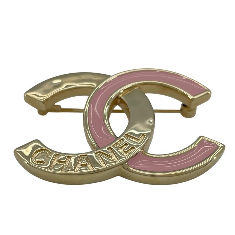 シャネル CHANEL ココマークブローチ ゴールド エナメル/メタル