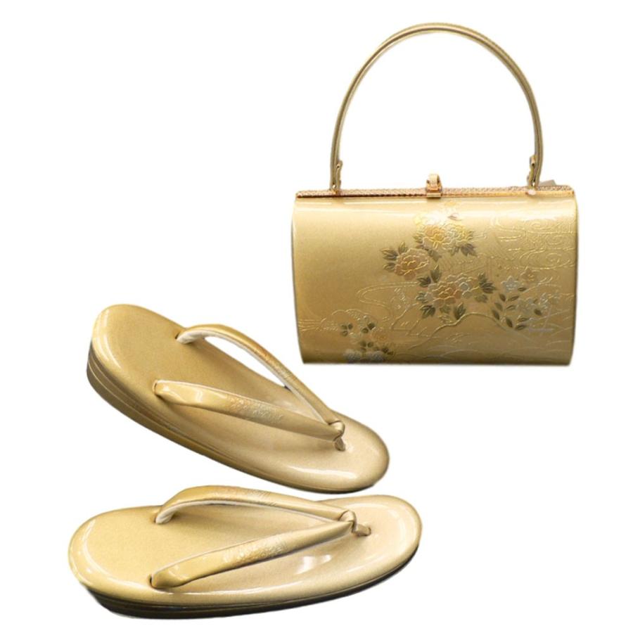 草履バッグセット。東京浅草・金鷲本舗、No,62 正装用の上品な和装小物