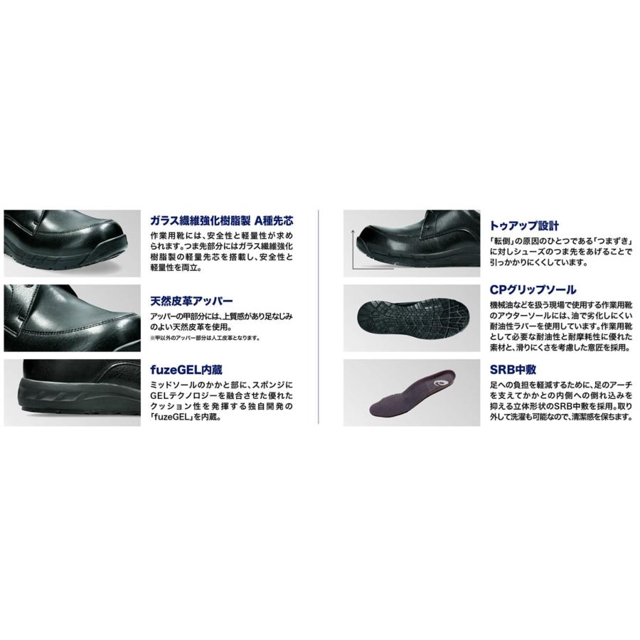 ウィンジョブ 安全靴 アシックス CP503 1273A094 JSAA規格 A種