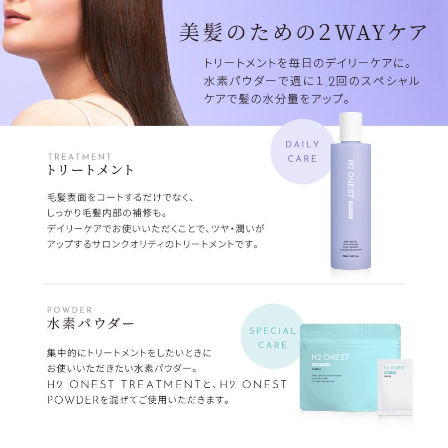 水素トリートメント H2 ONEST 水素パウダー (8包入) 単品 ホームケア