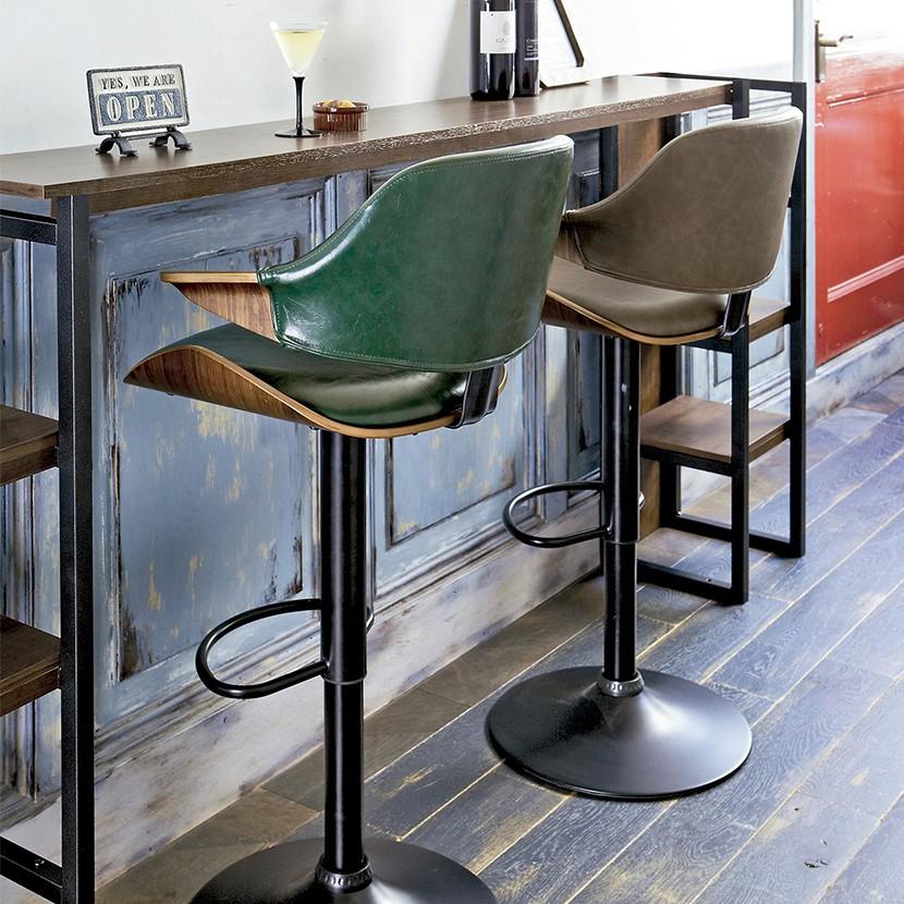 宮武製作所 カウンターチェア おしゃれ バーチェア ハイスツール 背