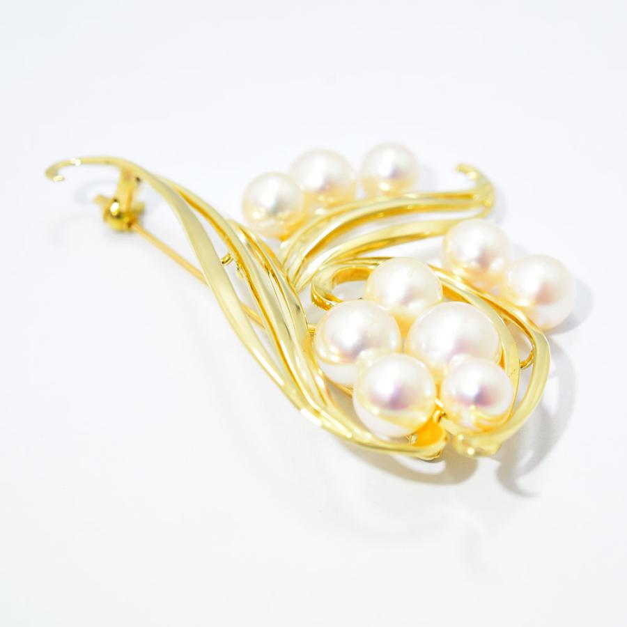 MIKIMOTO（ミキモト） ブローチ あこや真珠 アコヤ パール K14 新品