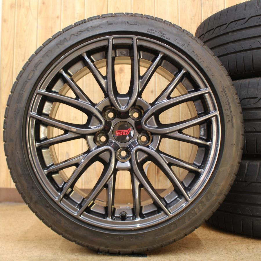 WRX STI SUBARU スバル 純正 18インチ ダンロップ スポーツマックスRT