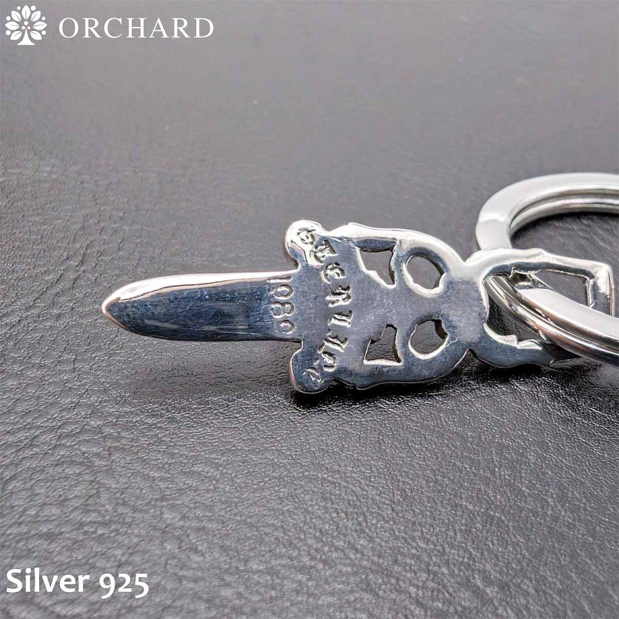 シルバー925 キーリング キーチェーン キーホルダー ダガー 短剣 925