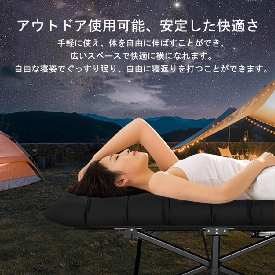 折りたたみベッド シングル 組立不要 軽量 コンパクト収納 簡易ベッド