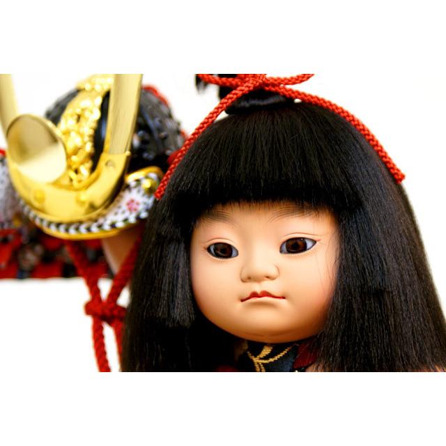 吉徳大光 五月人形 ガラスケース飾り 金太郎 童 子供大将 武者 503-265