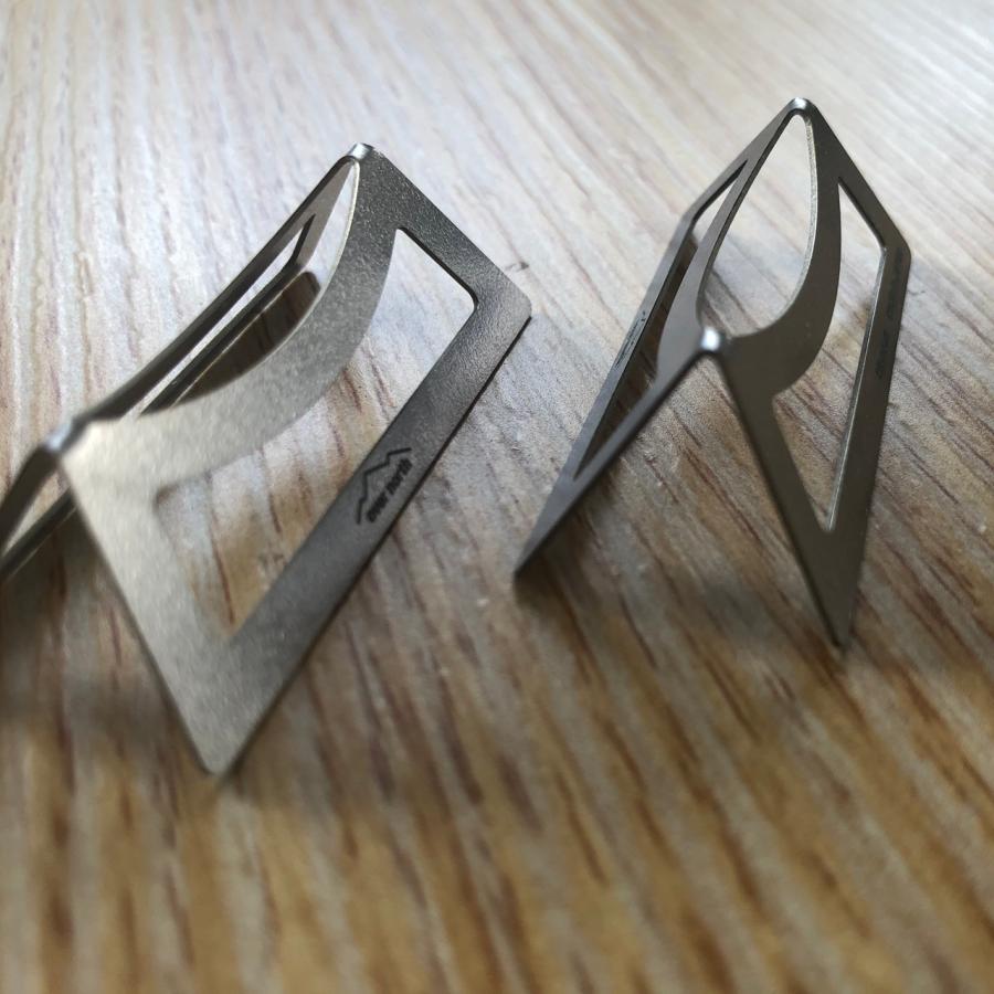 HASIOKI - 02 箸置き 純チタン製 ペア 2個セット : 金属加工職人の店