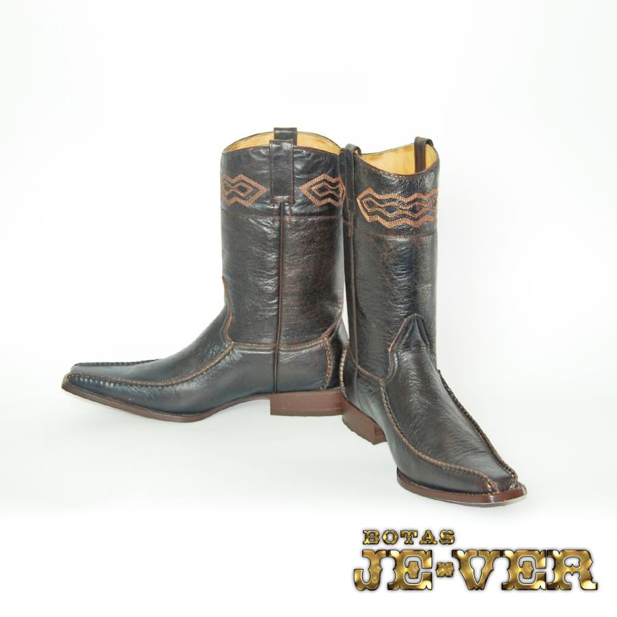 ウエスタンブーツ メンズ 24.5 本革 スクエアトゥ : オオゼキ靴店