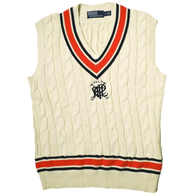 Polo by Ralph Lauren ポロラルフローレン Crest Cotton Cricket Vest