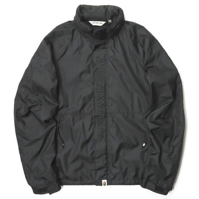 ア ベイシング エイプ A BATHING APE ロゴ刺繍ナイロンジャケット XL