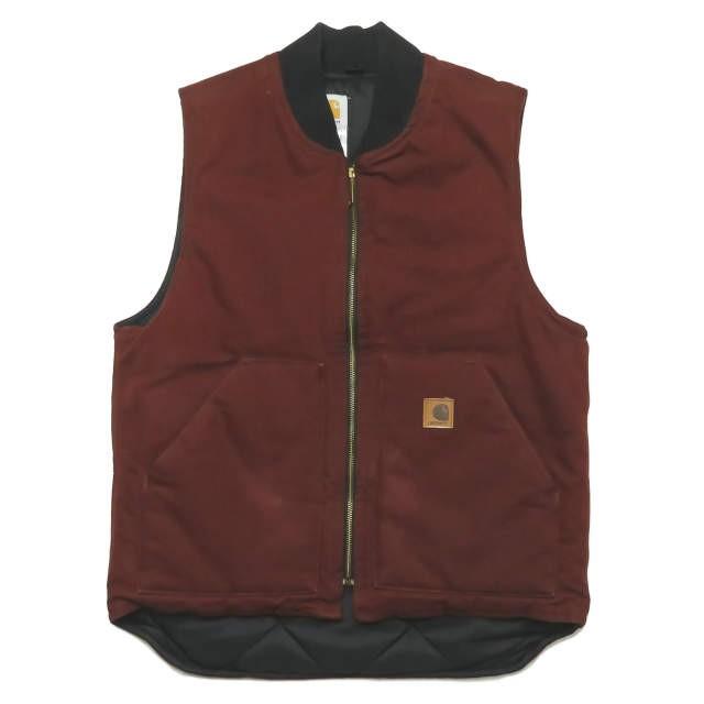 カーハート Carhartt アメリカ製 ダックパデッドベスト V02 CLY M