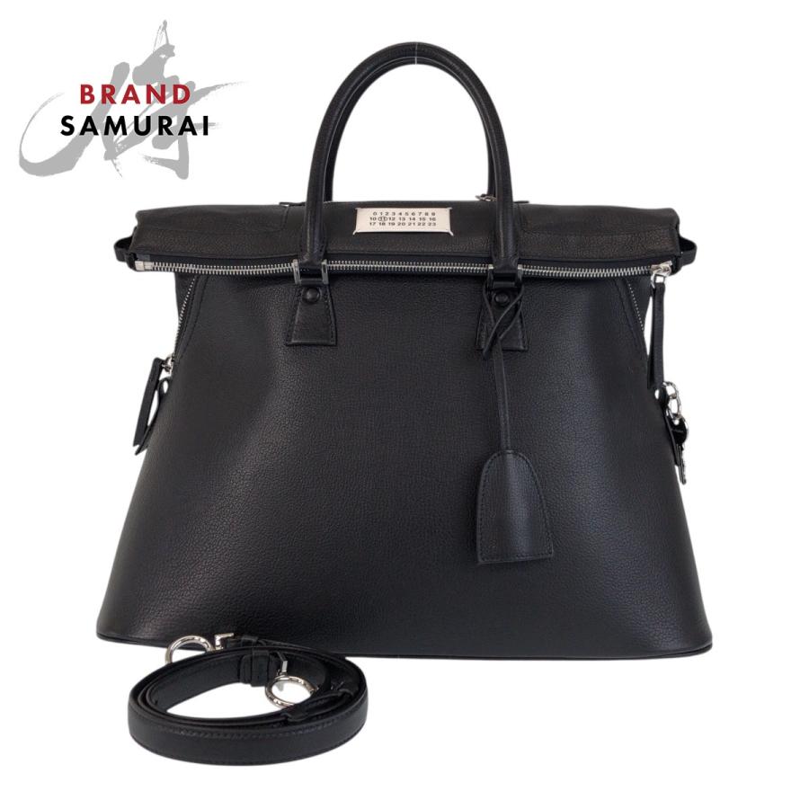 美品 Maison Margiela メゾン マルジェラ 5AC ブラック 黒 シルバー