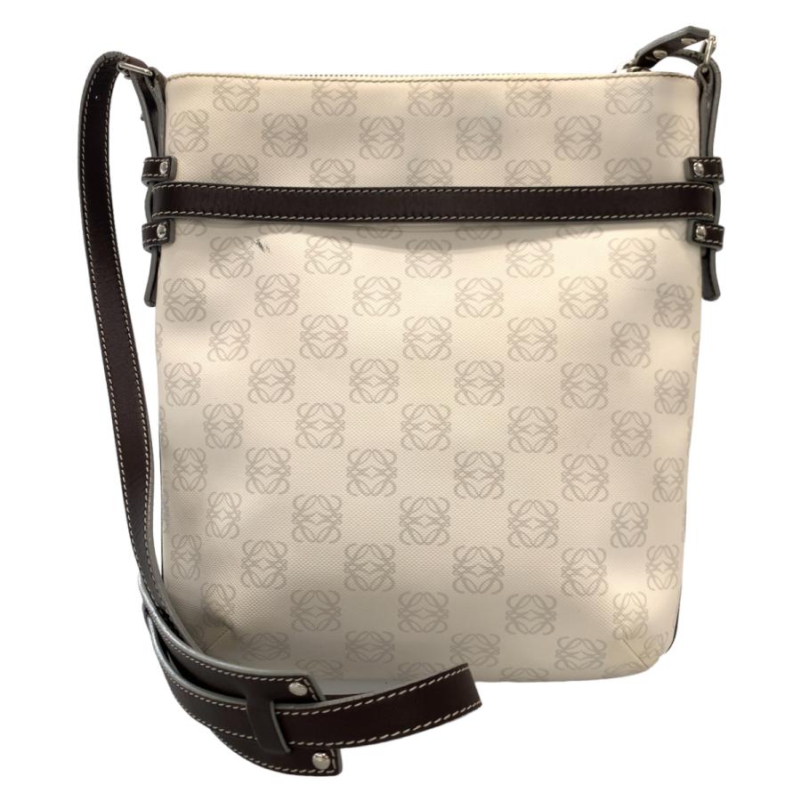 LOEWE（ロエベ） アナグラム ポーチ付き ホワイト 白 PVC ショルダー