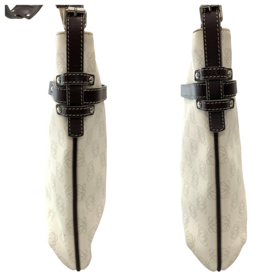 LOEWE（ロエベ） アナグラム ポーチ付き ホワイト 白 PVC ショルダー