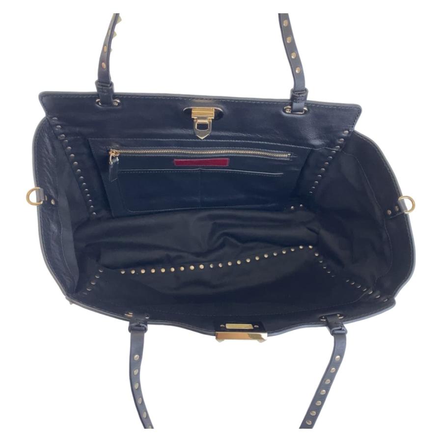 VALENTINO（ヴァレンティノ） 美品 ロックスタッズ ブラック 黒