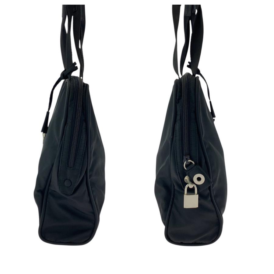 PRADA（プラダ） 美品 テスート 三角ロゴプレート ブラック 黒